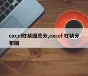excel柱状图总分,excel 柱状分布图